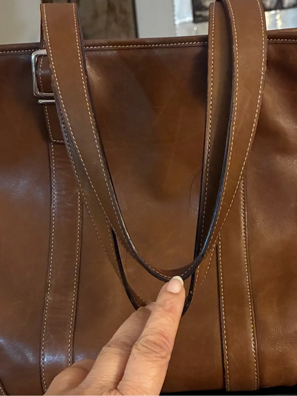 Coach Brown Leather Tote Bag